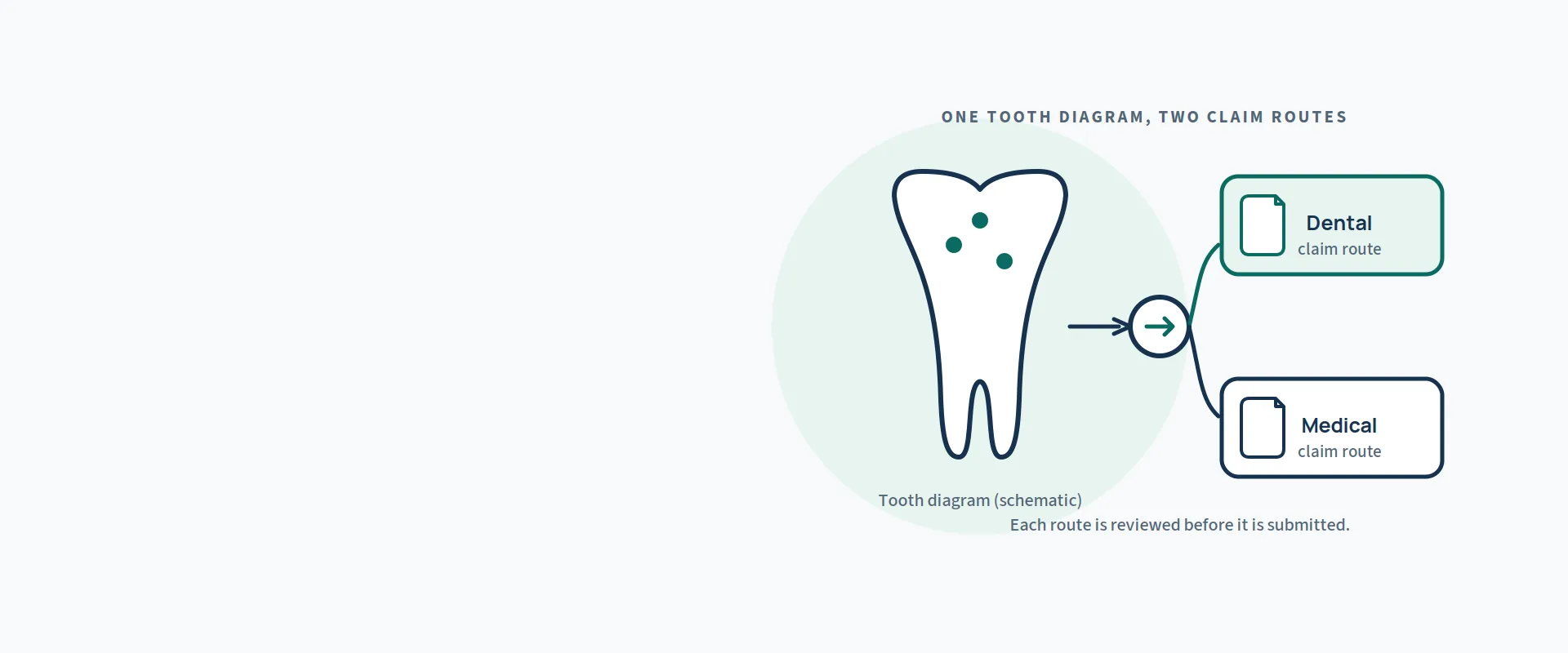 Medical billing for dental practices — illustration