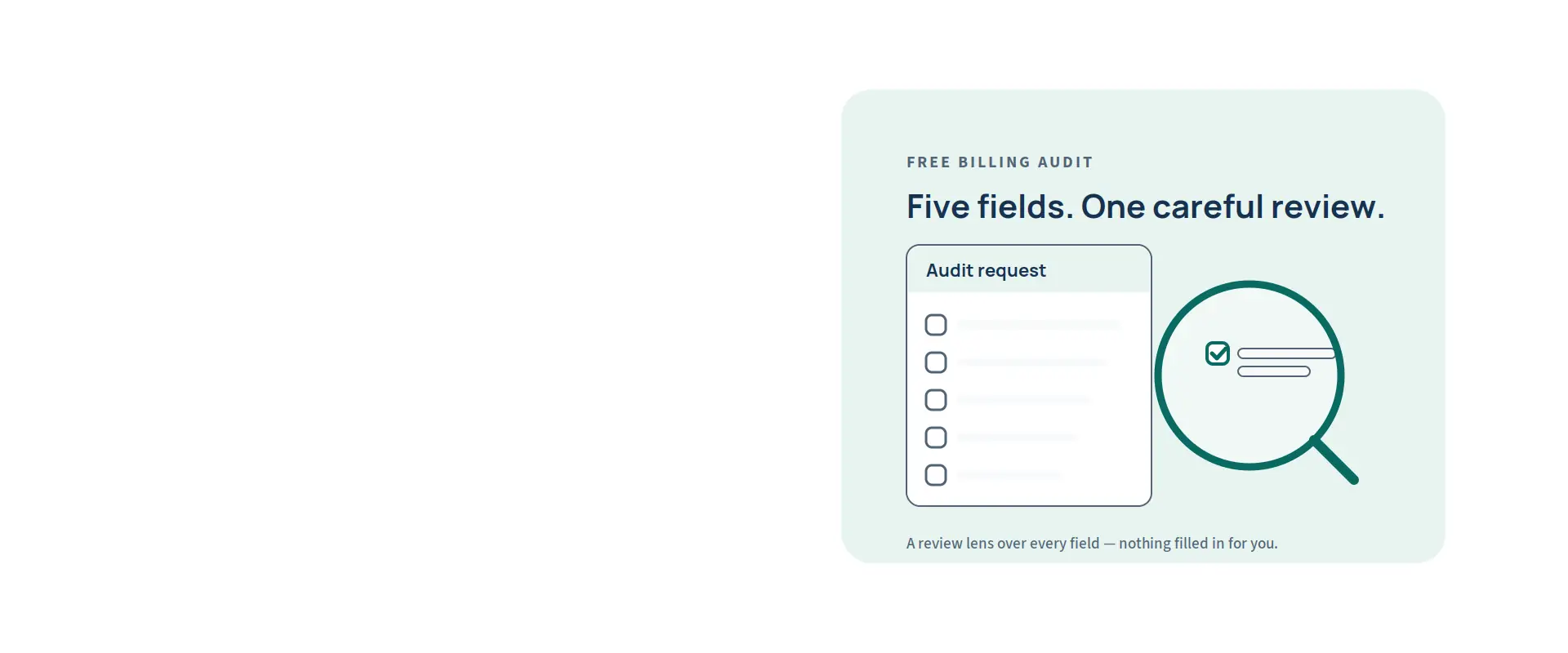 Free Medical Billing Audit — illustration